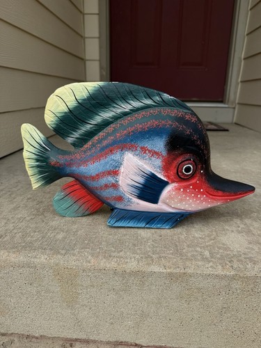 Hand carved and - carved, painted