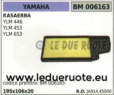 Ja91445000 Air Filter Lawn Mower Engine Yamaha 446 453 653 195x106x20