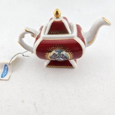 Miniature Porcelain Teapot –