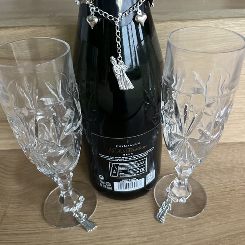 Wine glass charms and - glass,