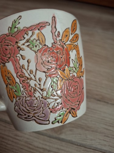 Langs floral stoneware mug - langs,