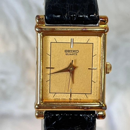 Rare seiko square gold - square, watch