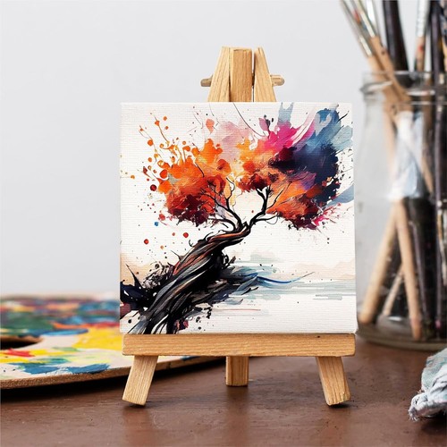 Mini wood easel natural - natural, +