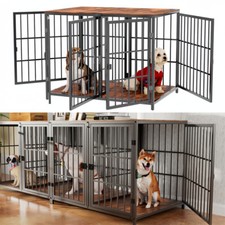 XXL Wooden Dog Crate 4 Doors