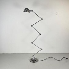 VINTAGE INDUSTRIAL STRIPPED AND POLISHED JIELDE FLOOR STANDARD 6 ARM LAMP #3315n