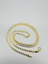 9ct Yellow Gold Solid 1.7mm Curb Link Chain Necklace 16” 18” 20” 22” 24” New