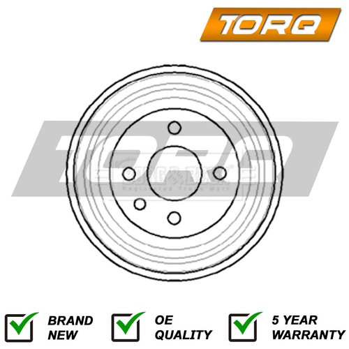 Brake drum rear - drum, fits