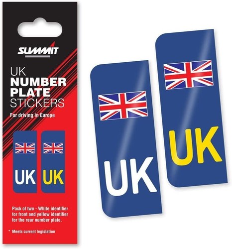 Number plate stickers - number, for