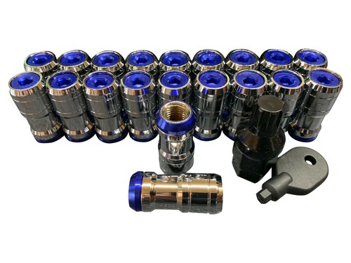 Chrome blue lug nuts for - blue,