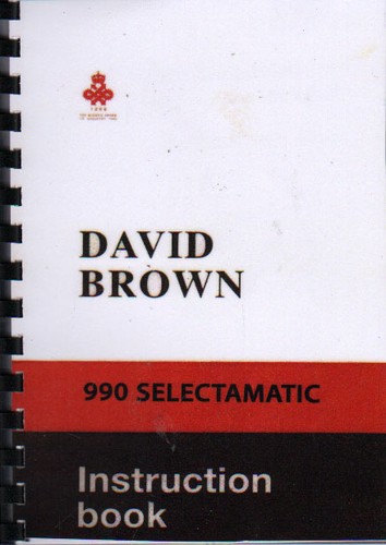 David brown 990 selectamatic - david,