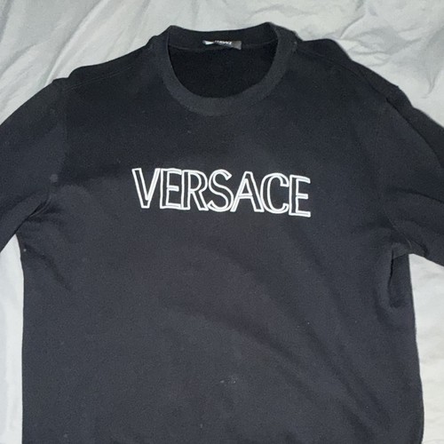 Versace black medusa - black, crew
