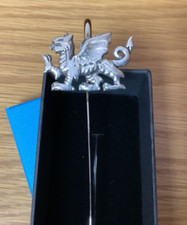 Welsh Dragon Quality Silver Pewter Bookmark