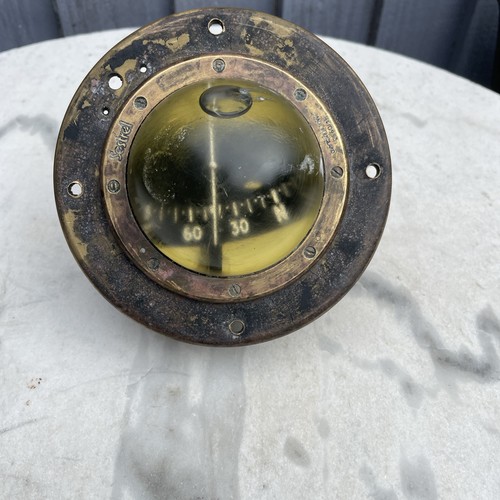 Vintage brass ships compass - brass, no