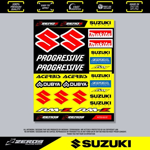 Suzuki stickers motocross - suzuki,