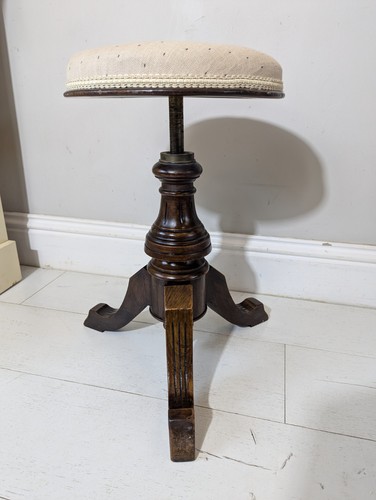 Victorian antique piano stool - antique,