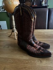 Sendra Cowboy Boots 44 snake skin