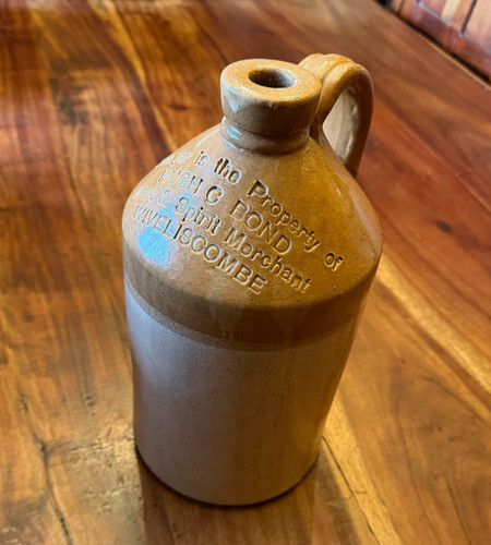 Gallon flagon marked hugh - gallon,