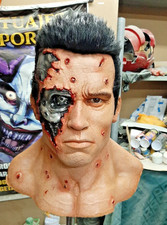 Terminator 2 Realistic Latex Mask Arnold Schwarzenegger T-800 Deluxe Edition