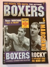 BOXERS VOL. 5 Rocky Marciano Magazine & VHS Tape. Marshall Cavendish Video 