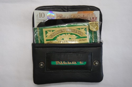 Soft leather tobacco - soft, pouch