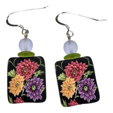Polymer Clay Earrings Floral