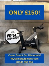 Technogym Indoor Group Cycle Indoor Exercise Bike With Monitor, Grey Gym See D