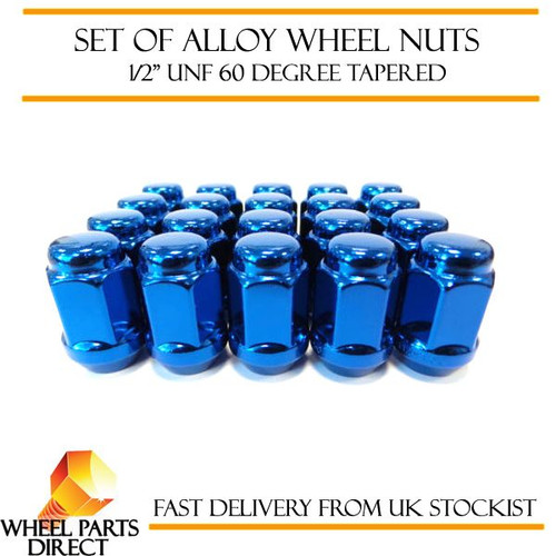 Wheel nuts blue unf - wheel, 1/2"