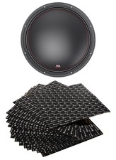MTX 7515-22 15" 1500w Peak/750w RMS Competition Subwoofer+Vibration Deadener Kit