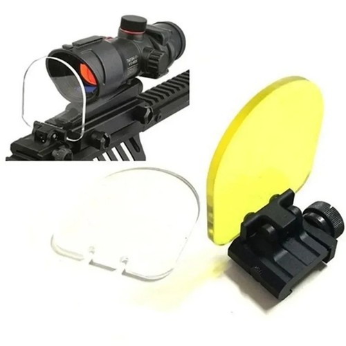 Tactical scope lens - lens, red