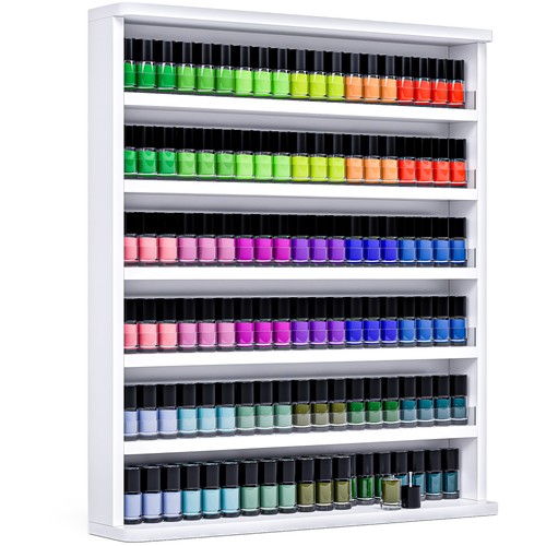 Layers wood nail polish rack - 6,
