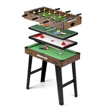 4-in-1 Multi-Sport Game Table Indoor Family Fun Football Pool Tennis Hockey