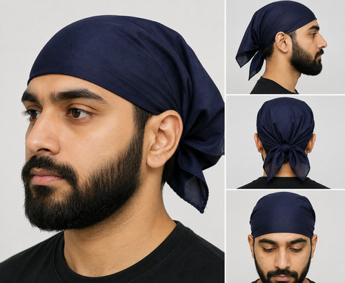 Sikh navy blue rumal - sikh,