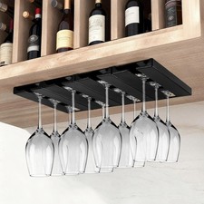 4pcs Wine Glass Rack Black