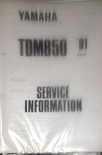 Yamaha tdm850 service - yamaha,