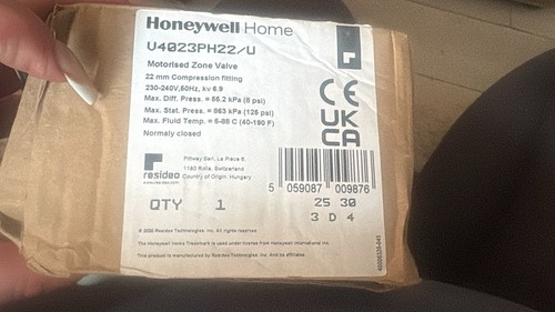 Honeywell v4043 motorised - motorised, zone