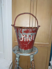 VINTAGE METAL RIVETED INDIAN  FIRE  BUCKET