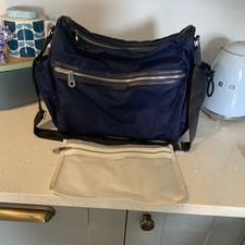 ICandy baby Changing bag navy indigo removable pouch insulated pocket icandy