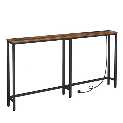 Console table behind sofa - console,
