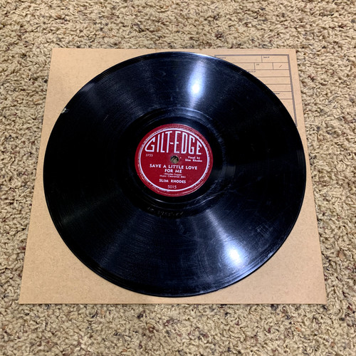Rpm record slim rhodes - 78,