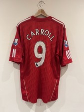 Liverpool 2010 - 12 Home Original Football Shirt Adidas Xl Carroll Patches