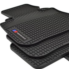 Logo Rubber Mats Rubber Floor Mats Fits BMW 5 Series F10 2009 - 2016 Onwards