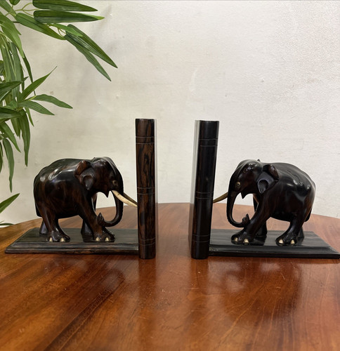 Hardwood hand carved elephant - hardwood,
