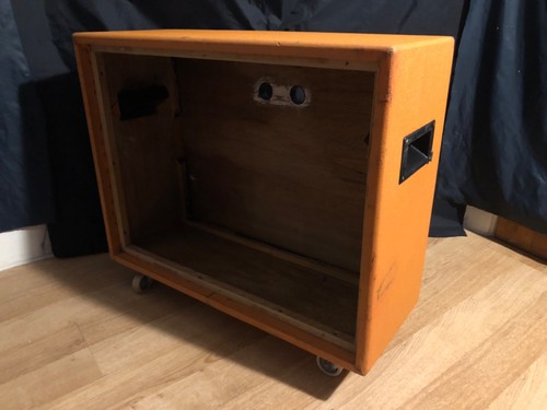 Orange empty cabinet - empty,