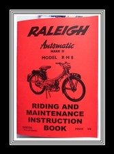 Raleigh RM8 Automatic MK2 Moped Riding & Maintenance Instruction Manual Booklet