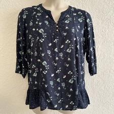 Mantaray blouse size 16 Navy