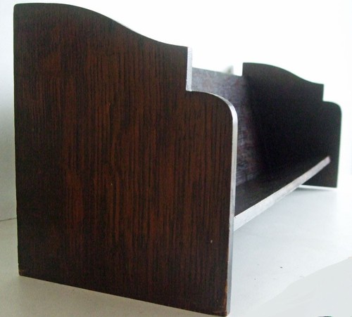 Antique oak book trough rest - antique,