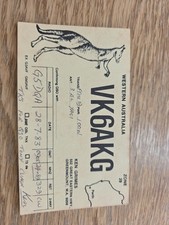 Vintage Radio Ham QSL Card