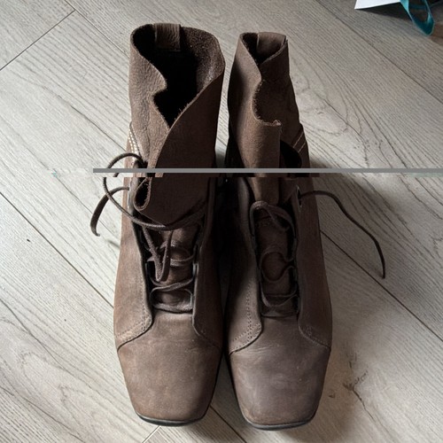 Wolky brown suede lace - brown,