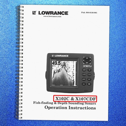 Lowrance x102c x107cdf fish - lowrance,