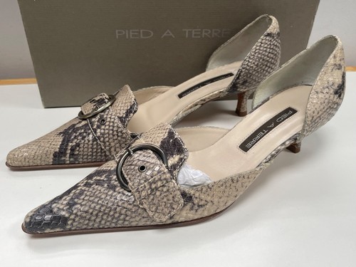 Pied terre snakeskin shoes - pied,
